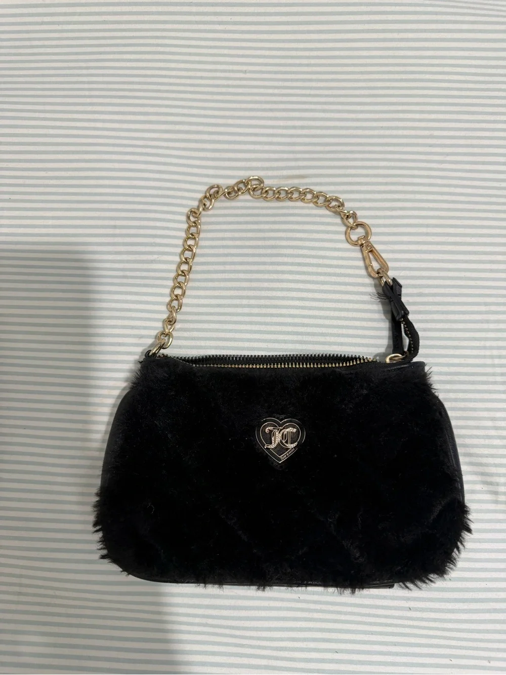 Juicy couture Faux Fur Chain-Handle Shoulder Bag